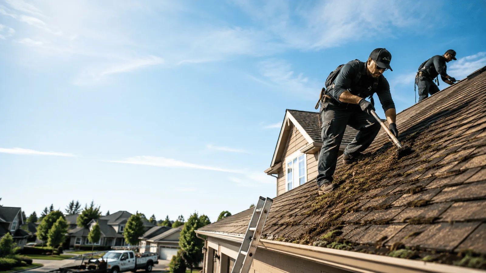 Roof Moss Removal in Cedar Point, IL near me
